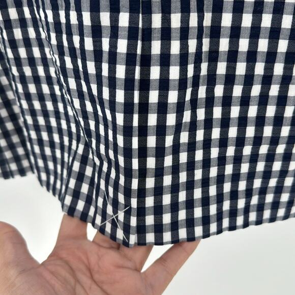 J.Crew Gingham blue white Blazer nautical preppy casual vacation office size 2 - Picture 10 of 11